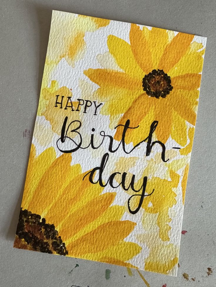 Hand-painted custom notecard